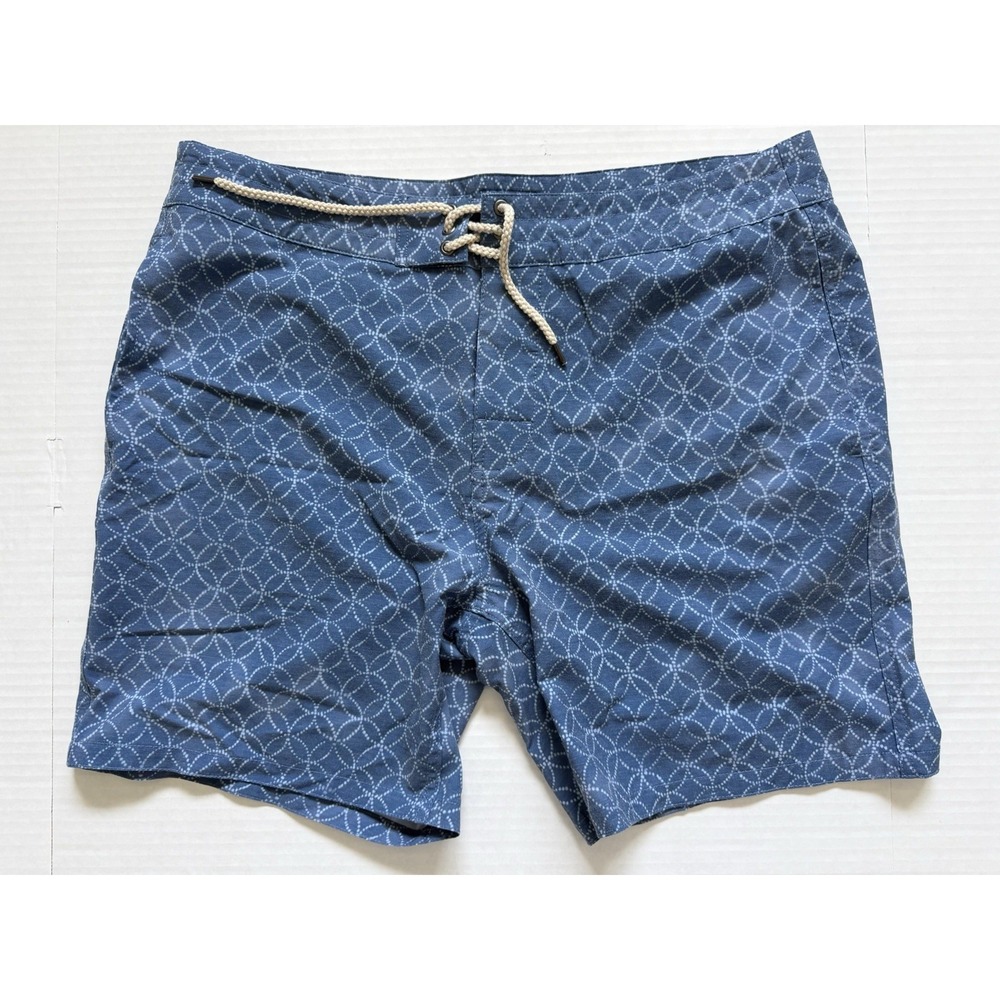 Faherty Men's Swim Shorts Swim Trunks Blue Size 36
